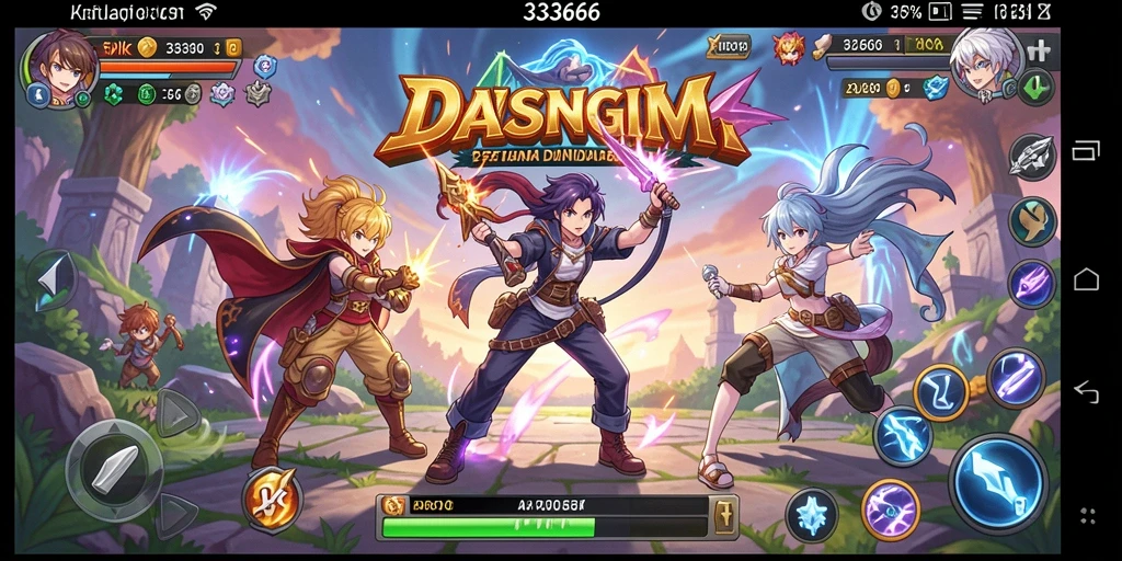 Tampilan menakjubkan dari gameplay Anime dalam 333666.