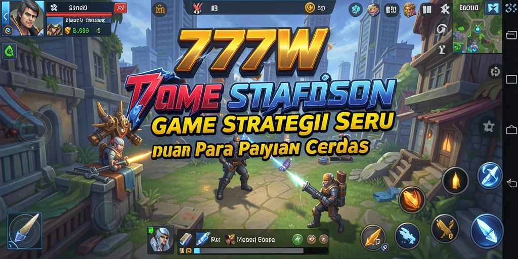 Tangkapan layar dari gameplay strategis di 7777W.