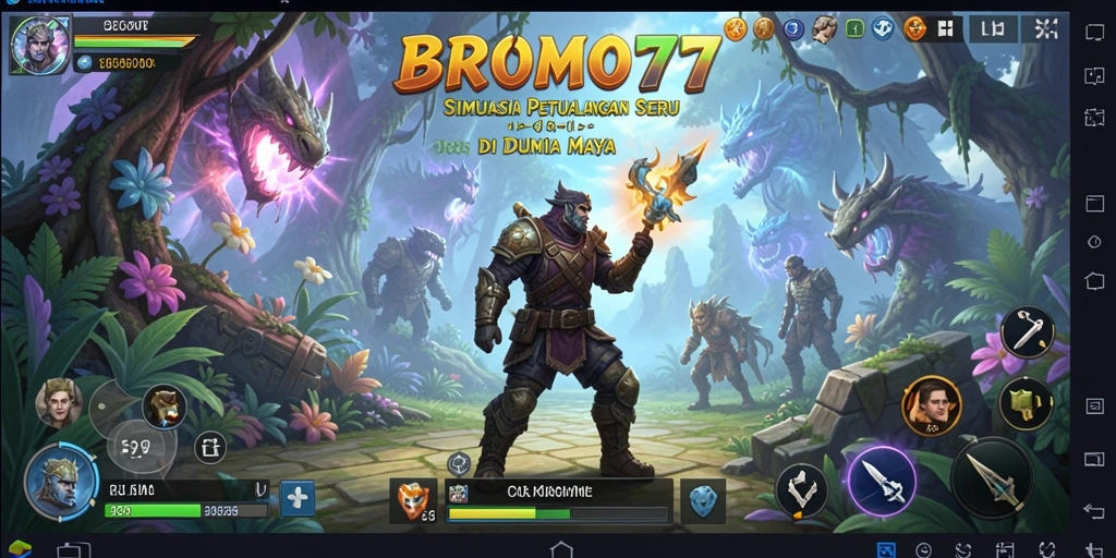 Screenshot gameplay BROMO77 menunjukkan pengalaman simulasi yang mendalam dan interaktif.