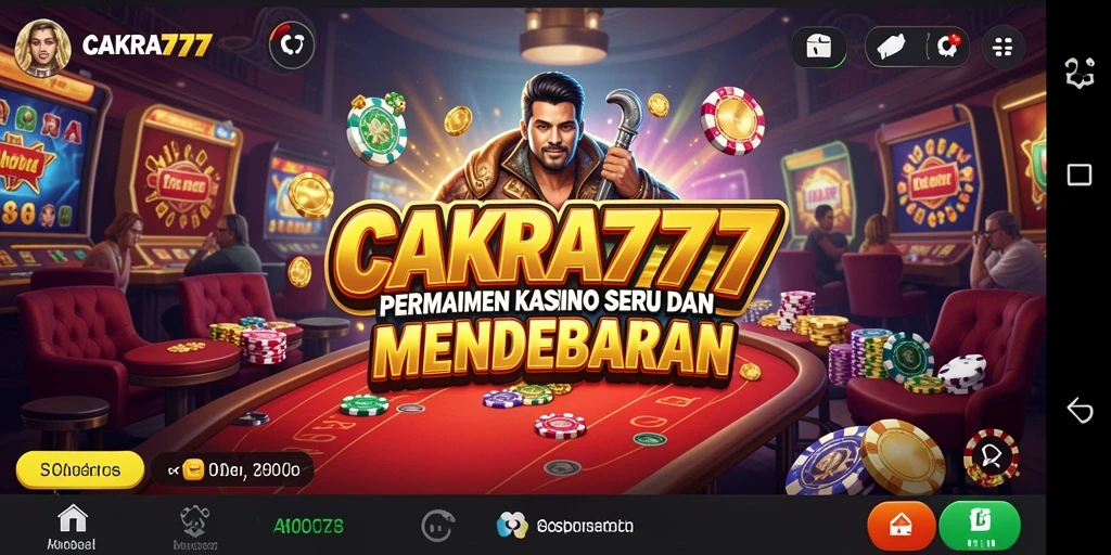 Tampilan gameplay kasino yang seru dan mengasyikkan di CAKRA777.