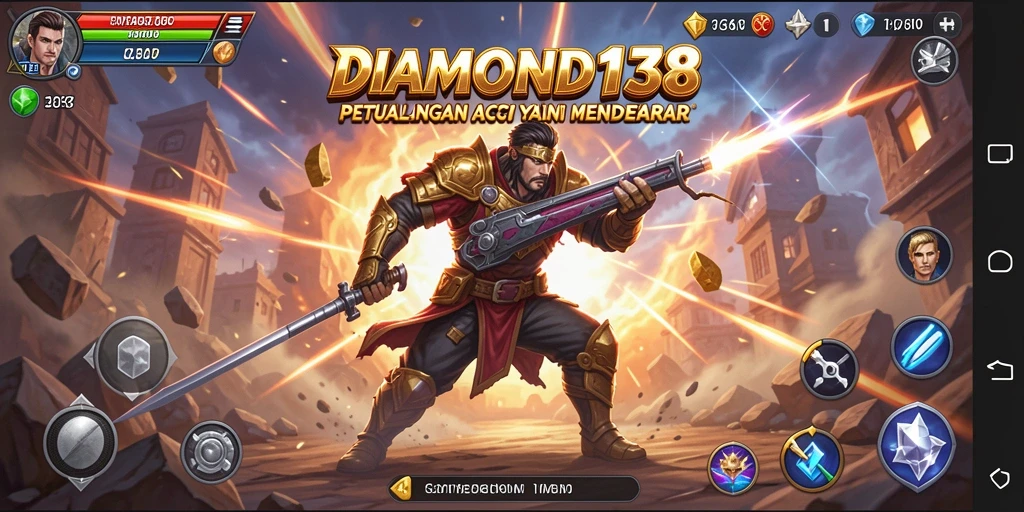 Screenshot gameplay <strong>DIAMOND138</strong> yang menampilkan pertempuran aksi seru.