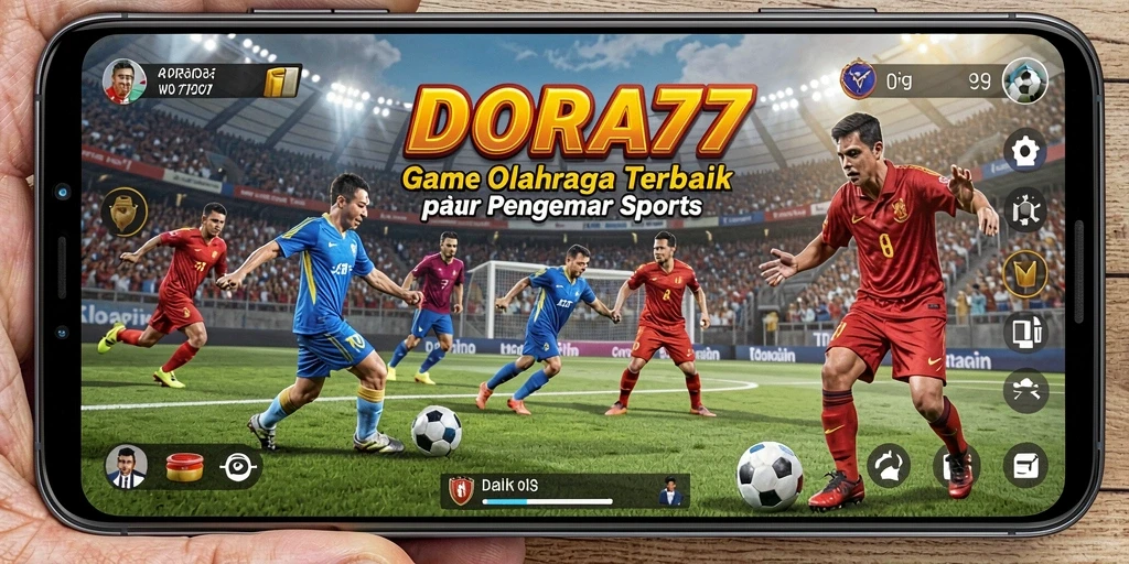 Tampilan gameplay DORA77 dengan aksi penuh semangat dalam olahraga.