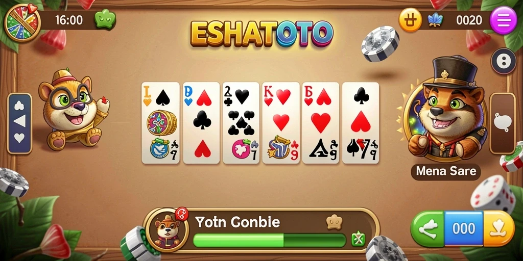Tampilan gameplay seru dari ESHATOTO dengan koleksi domino menarik.