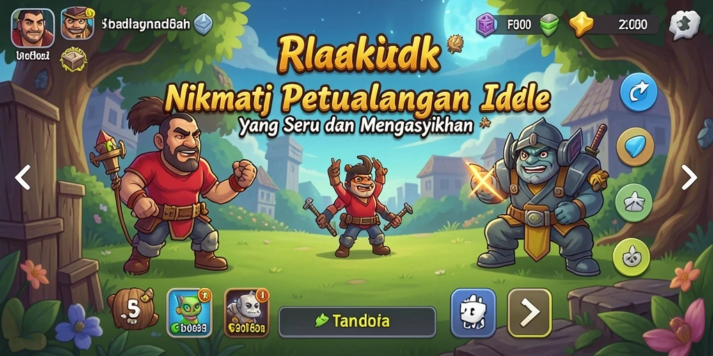 Tangkapan layar gameplay F08 yang menunjukkan aksi Idle yang seru.