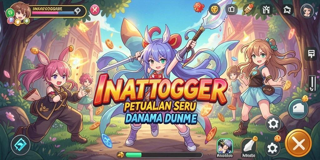 Tampilan menarik dari gameplay INATOGEL dengan karakter anime.
