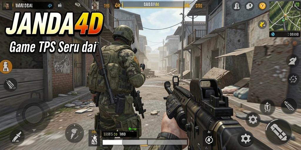 Screenshot gameplay <strong>JANDA4D</strong> menunjukkan karakter bertempur dengan grafis tinggi.