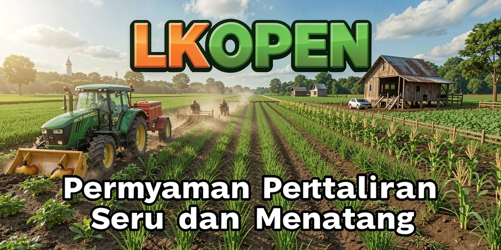 Tampilan gameplay LKOPEN dengan berbagai tanaman yang subur.