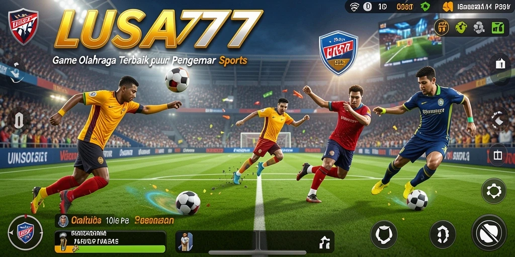 Screenshot LUSA777 menampilkan aksi seru dalam permainan olahraga.