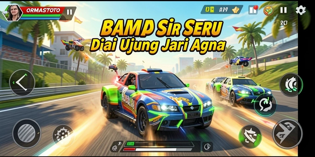 Tampilan gameplay balap yang mendebarkan di ORMASTOTO.
