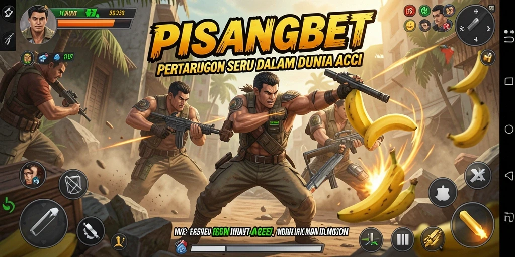 Screenshot PISANGBET menampilkan pertarungan aksi yang mendebarkan.