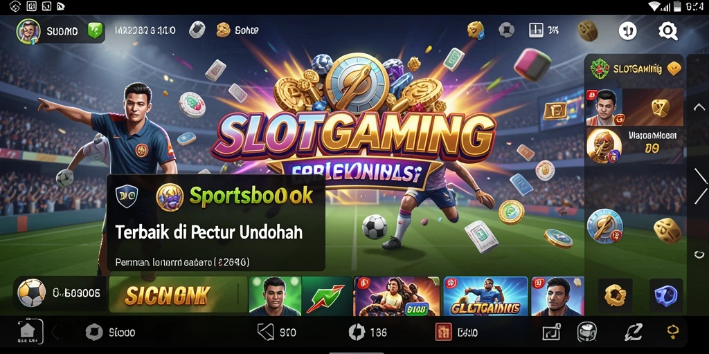 Tampilan permainan taruhan olahraga yang menarik dan interaktif.
